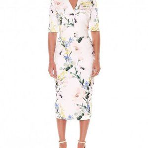 Ted Baker "elegant print" BodyCon dress